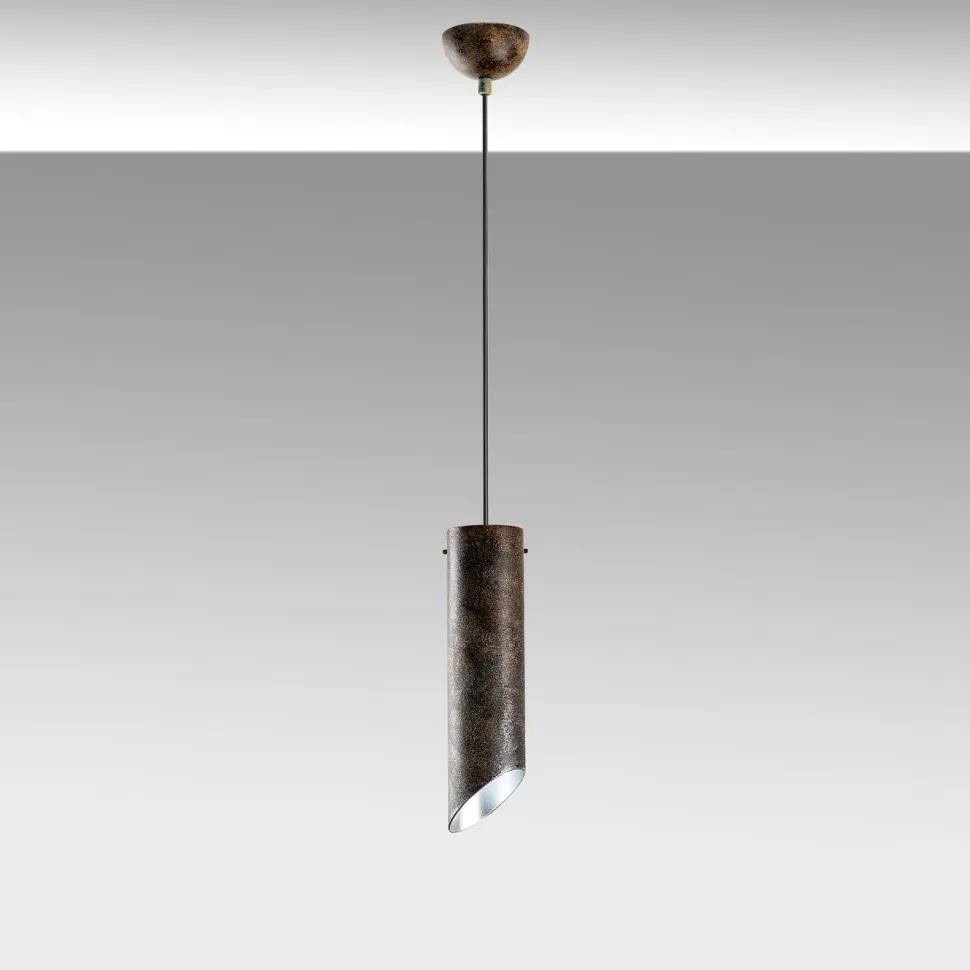 Riippuvalaisin Linento Lighting KESIKBORU-MR-976-RETRO, Ø8cm, tummanruskea