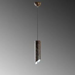 Riippuvalaisin Linento Lighting KESIKBORU-MR-976-RETRO, Ø8cm, tummanruskea