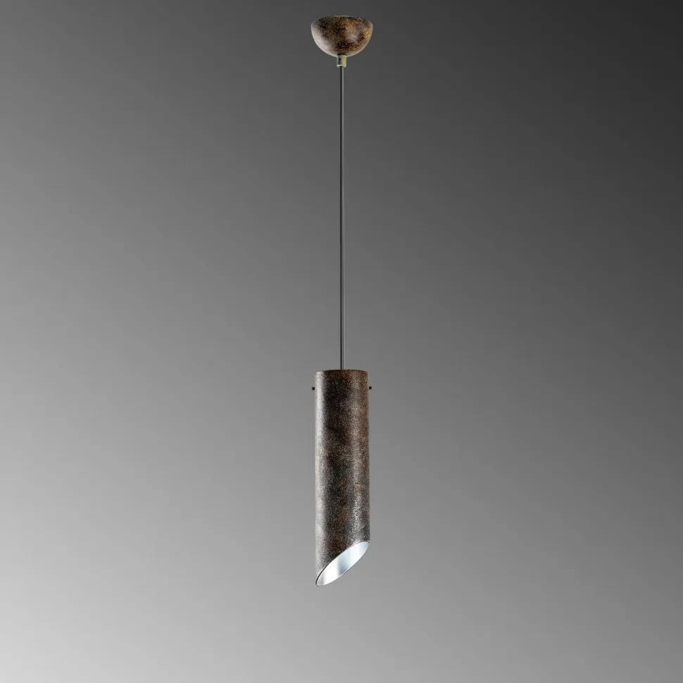 Riippuvalaisin Linento Lighting KESIKBORU-MR-976-RETRO, Ø8cm, tummanruskea