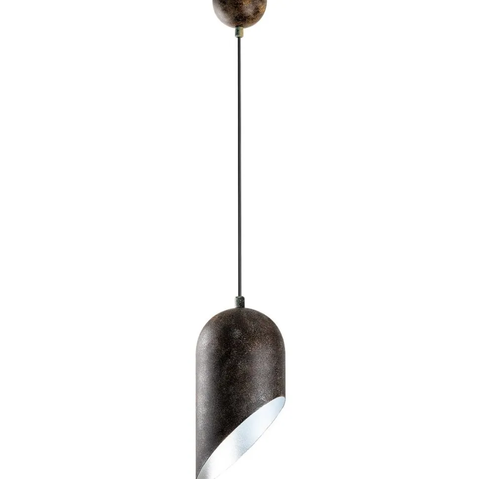 Riippuvalaisin Linento Lighting KESIK-6161-RETRO, Ø14cm, tummanruskea