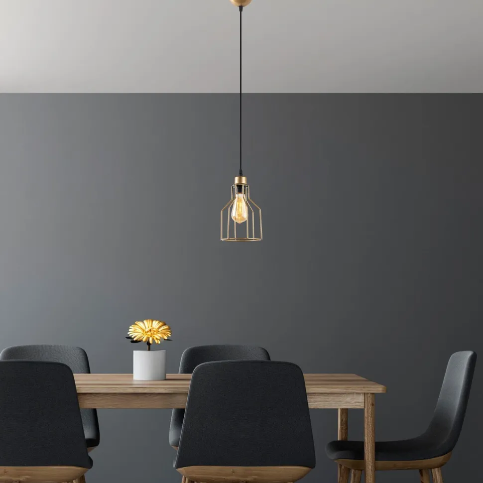 Riippuvalaisin Linento Lighting Kofi-N-1092-1, Ø17cm, kulta