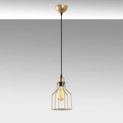 Riippuvalaisin Linento Lighting Kofi-N-1092-1, Ø17cm, kulta