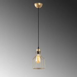 Riippuvalaisin Linento Lighting Kofi-N-1092-1, Ø17cm, kulta