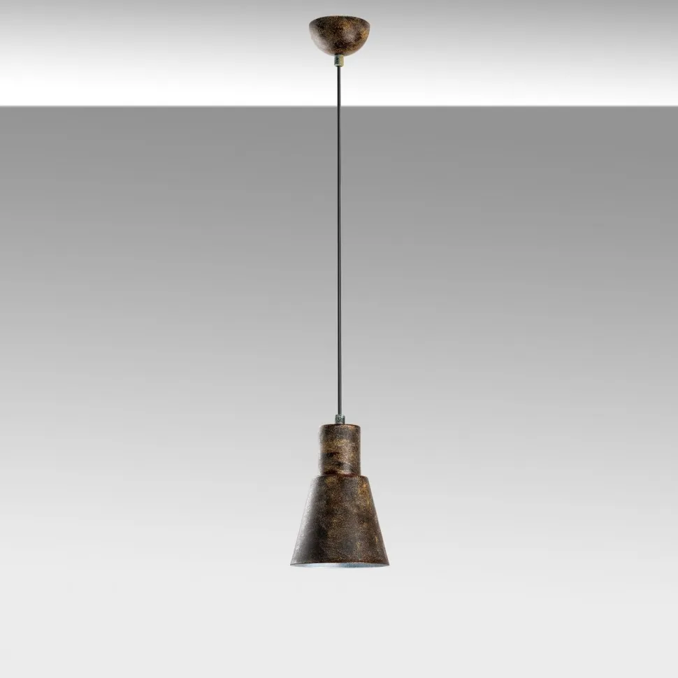 Riippuvalaisin Linento Lighting KONIKKEM-6362-RETRO, Ø14cm, tummanruskea