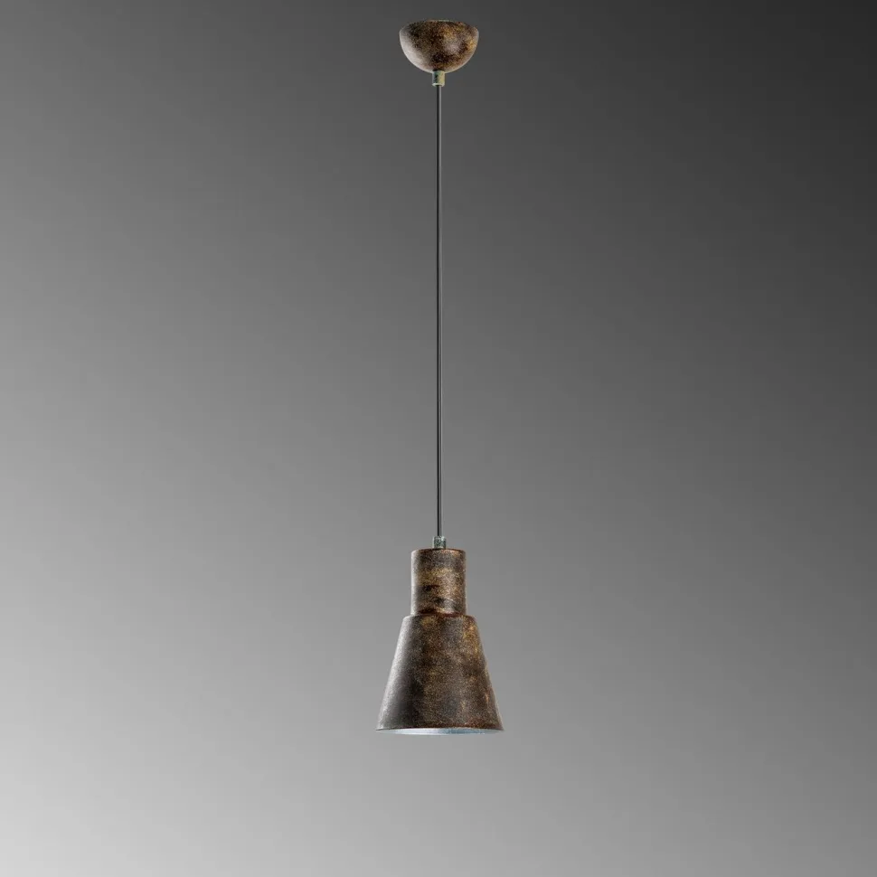 Riippuvalaisin Linento Lighting KONIKKEM-6362-RETRO, Ø14cm, tummanruskea