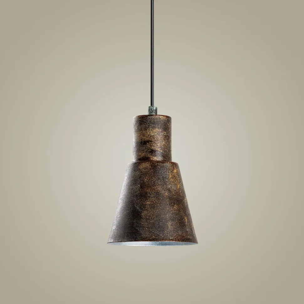 Riippuvalaisin Linento Lighting KONIKKEM-6362-RETRO, Ø14cm, tummanruskea