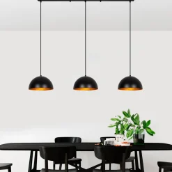 Riippuvalaisin Linento Lighting Kure 30 Mr-7213, 3-osainen, 140x30x111cm, musta