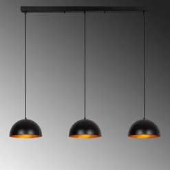 Riippuvalaisin Linento Lighting Kure 30 Mr-7213, 3-osainen, 140x30x111cm, musta