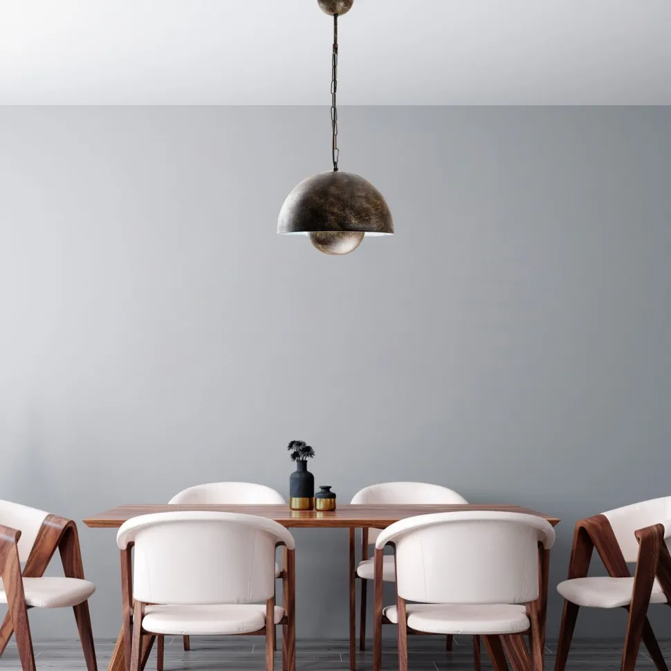 Riippuvalaisin Linento Lighting KURE-30-15-NUS-2676-RETRO, Ø30cm, tummanruskea