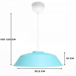 Riippuvalaisin Linento Lighting Liia 242402, Ø35.5cm, sininen