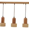 Riippuvalaisin Linento Lighting Loer-R, 4-osainen, E27, max. 40W, IP20, tammi/beige