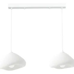 Riippuvalaisin Linento Lighting Lora 30-2-C-Luna, 2-osainen, valkoinen
