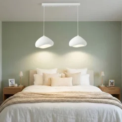 Riippuvalaisin Linento Lighting Lora 30-2-C-Luna, 2-osainen, valkoinen