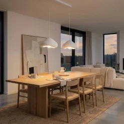 Riippuvalaisin Linento Lighting Lora 30-2-C-Luna, 2-osainen, valkoinen