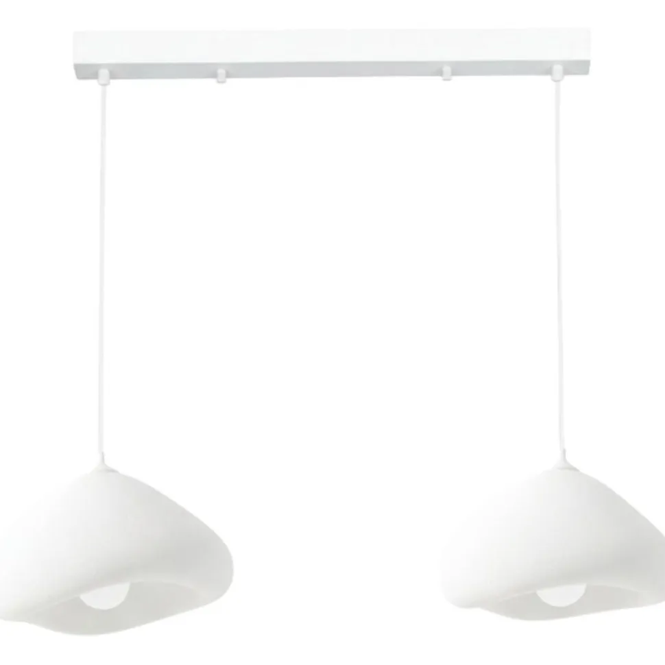 Riippuvalaisin Linento Lighting Lora 30-2-C-Luna, 2-osainen, valkoinen