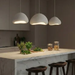 Riippuvalaisin Linento Lighting Lora Set-C-Luna, 3-osainen, valkoinen