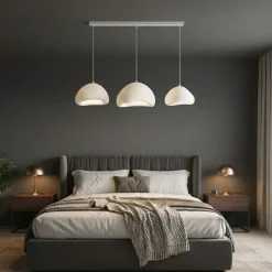 Riippuvalaisin Linento Lighting Lora Set-C-Luna, 3-osainen, valkoinen