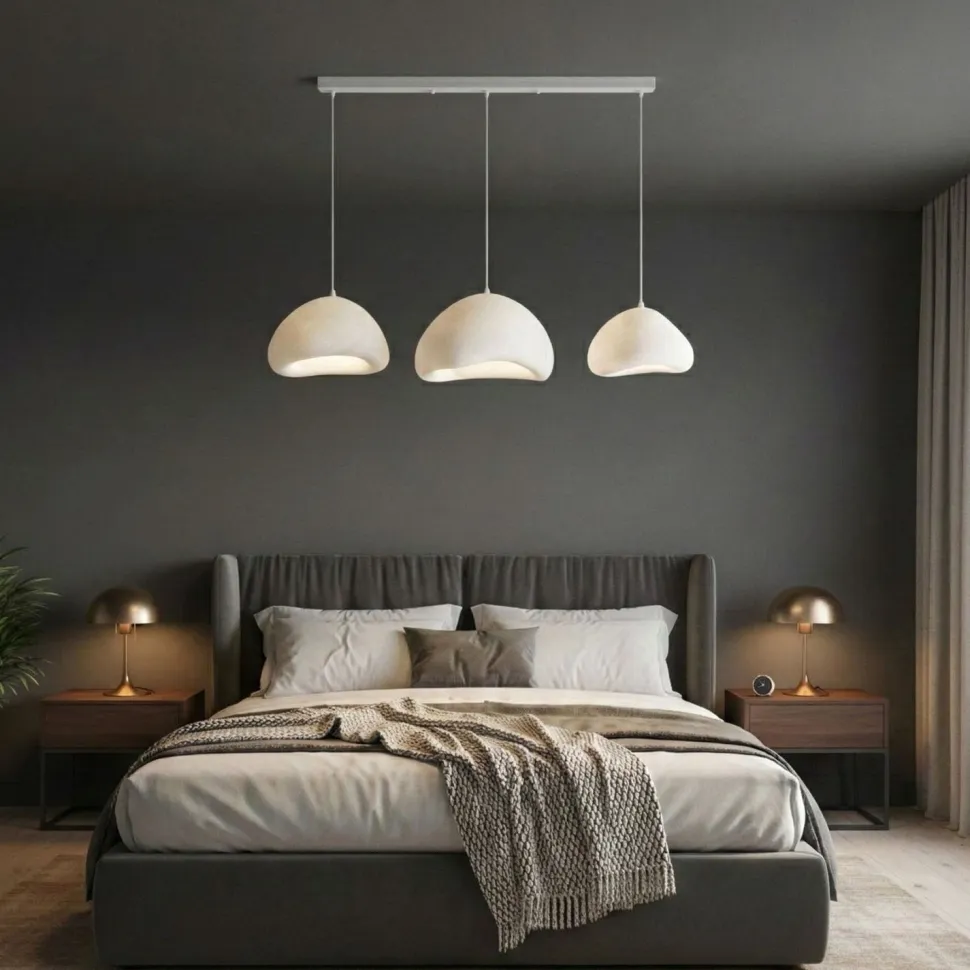Riippuvalaisin Linento Lighting Lora Set-C-Luna, 3-osainen, valkoinen