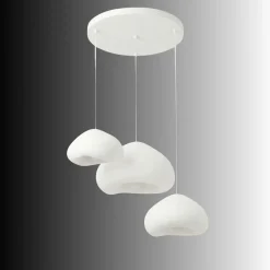 Riippuvalaisin Linento Lighting Lora Set-T-Nua, 3-osainen, valkoinen
