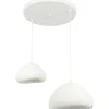 Riippuvalaisin Linento Lighting Lora 30-40-T-Luna, 2-osainen, valkoinen