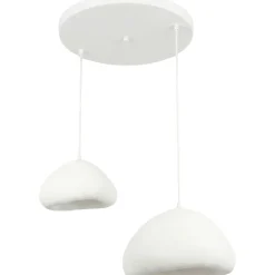 Riippuvalaisin Linento Lighting Lora 30-40-T-Luna, 2-osainen, valkoinen