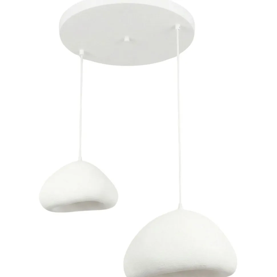 Riippuvalaisin Linento Lighting Lora 30-40-T-Luna, 2-osainen, valkoinen