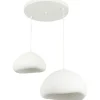 Riippuvalaisin Linento Lighting Lora 40-50-T-Luna, 2-osainen, valkoinen