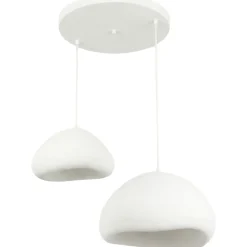 Riippuvalaisin Linento Lighting Lora 40-50-T-Luna, 2-osainen, valkoinen