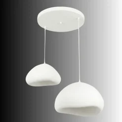 Riippuvalaisin Linento Lighting Lora 40-50-T-Luna, 2-osainen, valkoinen