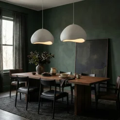 Riippuvalaisin Linento Lighting Lora 50-50-T-Luna, 2-osainen, valkoinen
