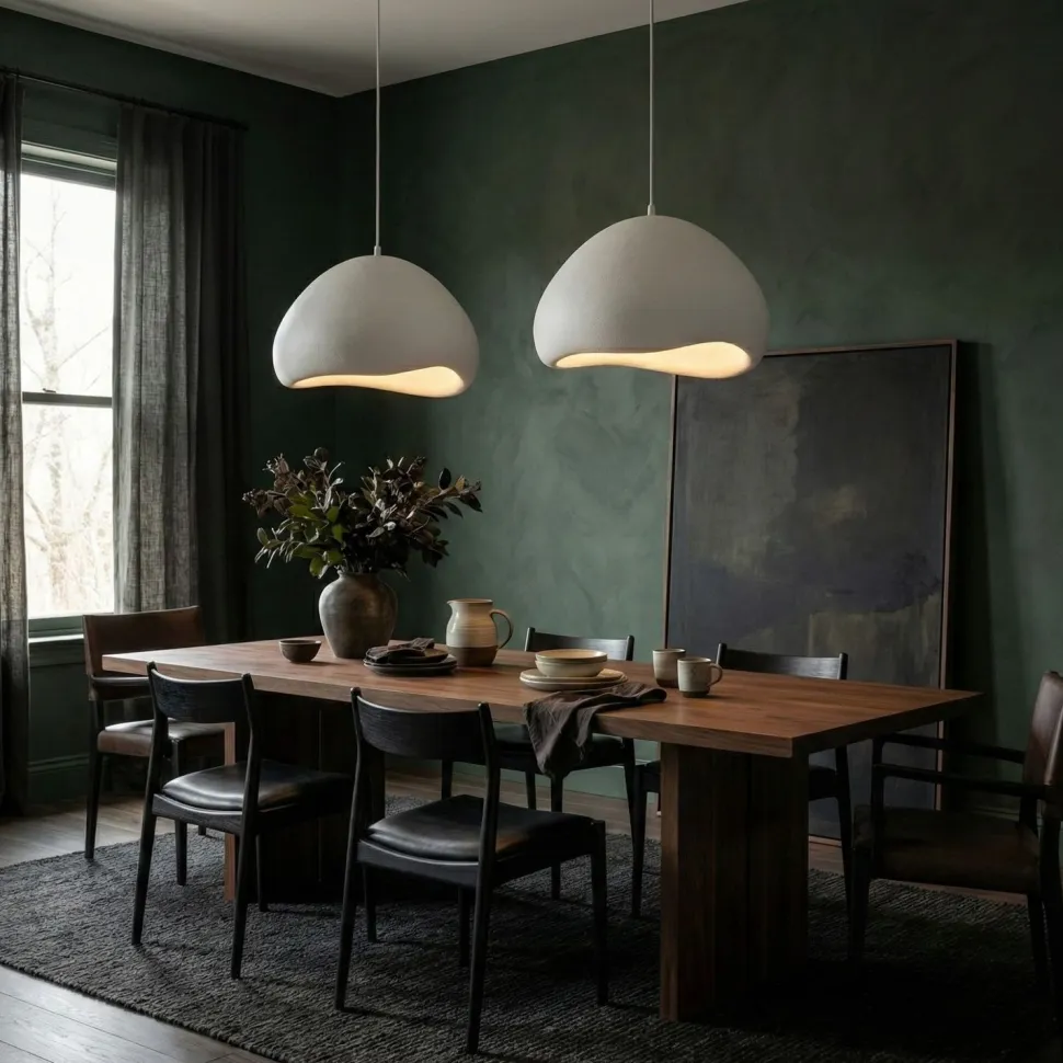 Riippuvalaisin Linento Lighting Lora 50-50-T-Luna, 2-osainen, valkoinen