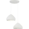 Riippuvalaisin Linento Lighting Lora 30-2-T-Luna, 2-osainen, valkoinen
