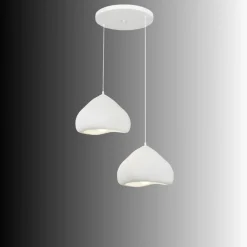 Riippuvalaisin Linento Lighting Lora 30-2-T-Luna, 2-osainen, valkoinen
