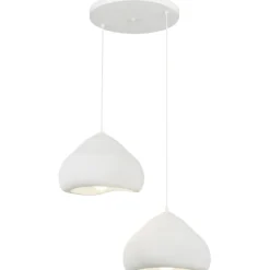Riippuvalaisin Linento Lighting Lora 30-2-T-Luna, 2-osainen, valkoinen