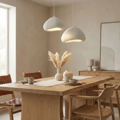 Riippuvalaisin Linento Lighting Lora 40-40-T-Luna, 2-osainen, valkoinen