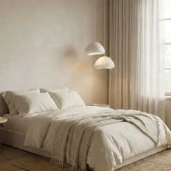 Riippuvalaisin Linento Lighting Lora 40-40-T-Luna, 2-osainen, valkoinen