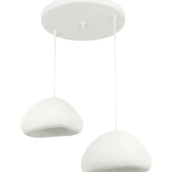 Riippuvalaisin Linento Lighting Lora 40-40-T-Luna, 2-osainen, valkoinen
