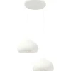 Riippuvalaisin Linento Lighting Lora 40-40-T-Nua, 2-osainen, valkoinen