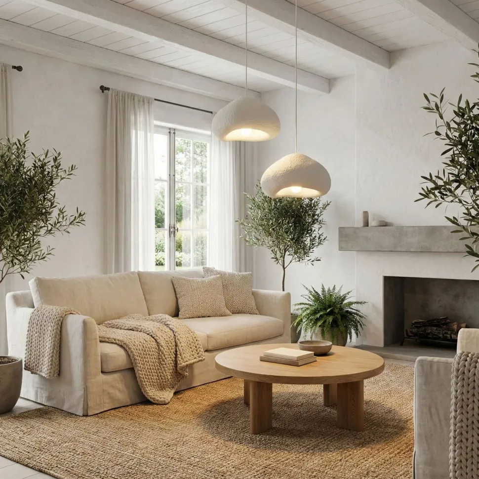 Riippuvalaisin Linento Lighting Lora 40-40-T-Nua, 2-osainen, valkoinen