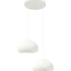 Riippuvalaisin Linento Lighting Lora 40-40-T-Nua, 2-osainen, valkoinen