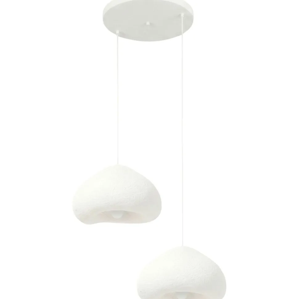Riippuvalaisin Linento Lighting Lora 40-40-T-Nua, 2-osainen, valkoinen