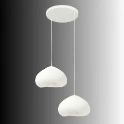 Riippuvalaisin Linento Lighting Lora 40-40-T-Nua, 2-osainen, valkoinen