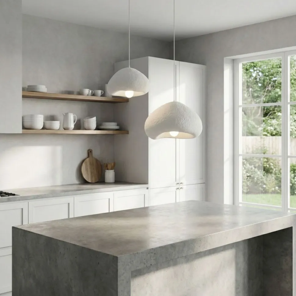 Riippuvalaisin Linento Lighting Lora 30-40-T-Nua, 2-osainen, valkoinen