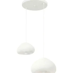 Riippuvalaisin Linento Lighting Lora 30-40-T-Nua, 2-osainen, valkoinen