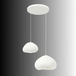 Riippuvalaisin Linento Lighting Lora 30-40-T-Nua, 2-osainen, valkoinen