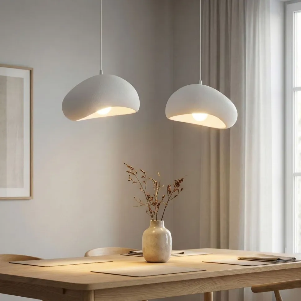 Riippuvalaisin Linento Lighting Loval 30-2-C-Luna, 2-osainen, valkoinen