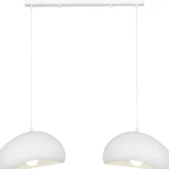 Riippuvalaisin Linento Lighting Loval 30-2-C-Luna, 2-osainen, valkoinen