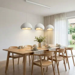 Riippuvalaisin Linento Lighting Loval Set-C-Luna, 3-osainen, valkoinen