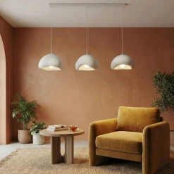 Riippuvalaisin Linento Lighting Loval Set-C-Luna, 3-osainen, valkoinen