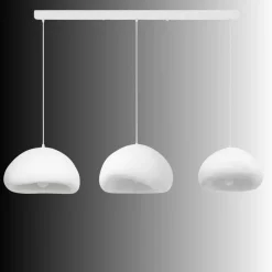 Riippuvalaisin Linento Lighting Loval Set-C-Luna, 3-osainen, valkoinen